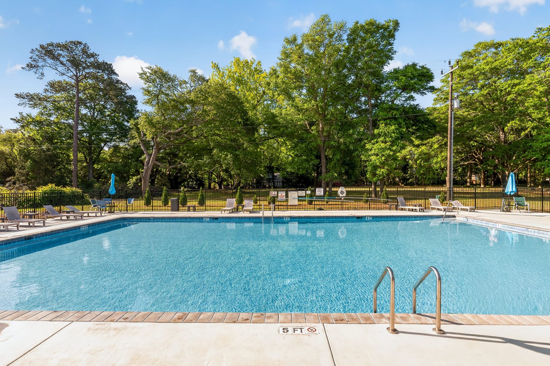 Community pool closeup