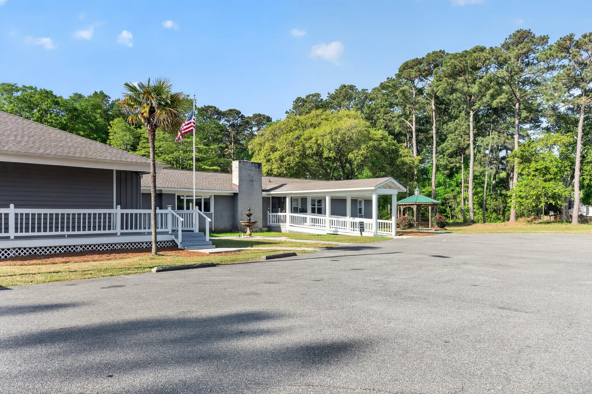 Community clubhouse with gazebo